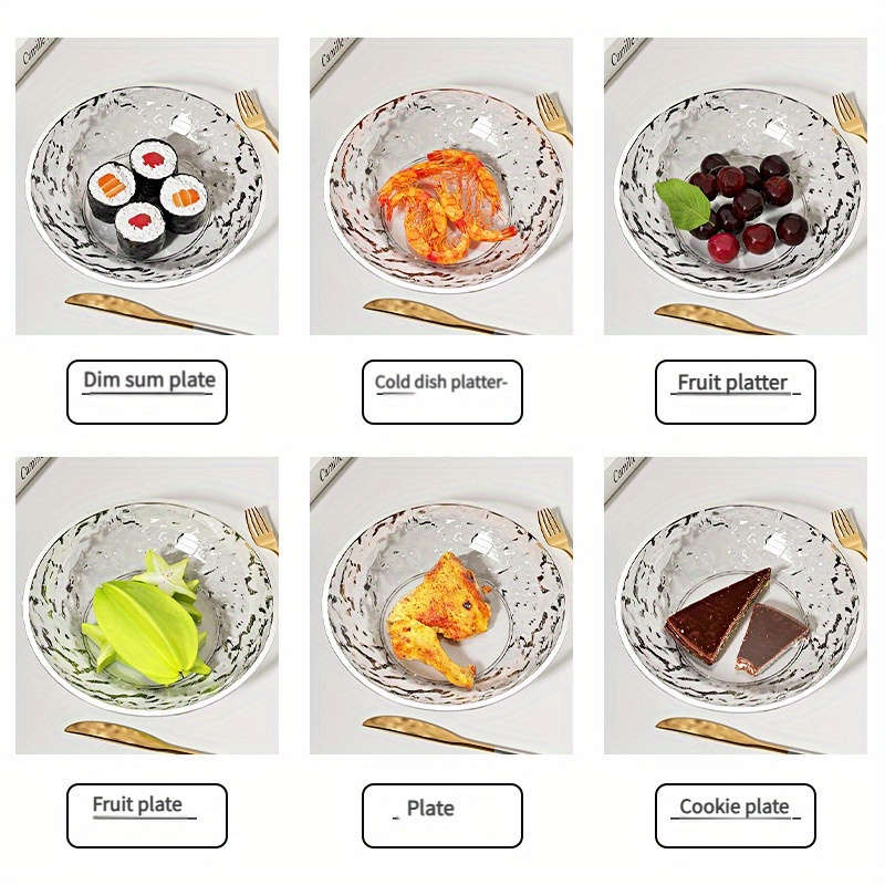 Bowl Color Silvery Edge Round 6Piece Set White