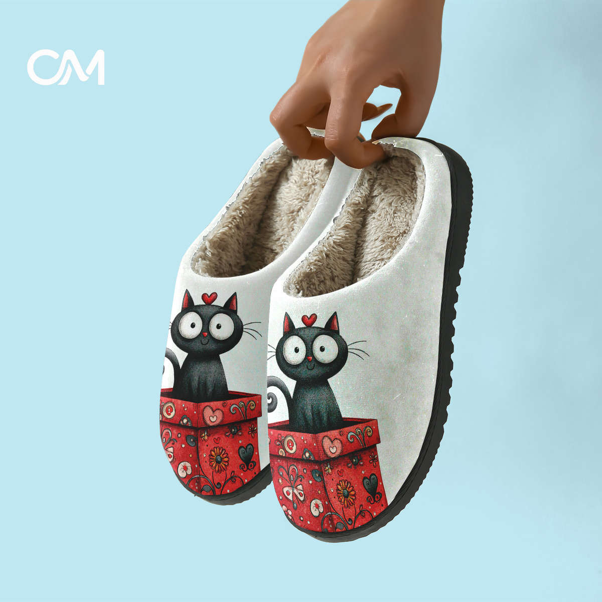 Cotton Slippers Color Color Printing Sizeuk 4.5-5