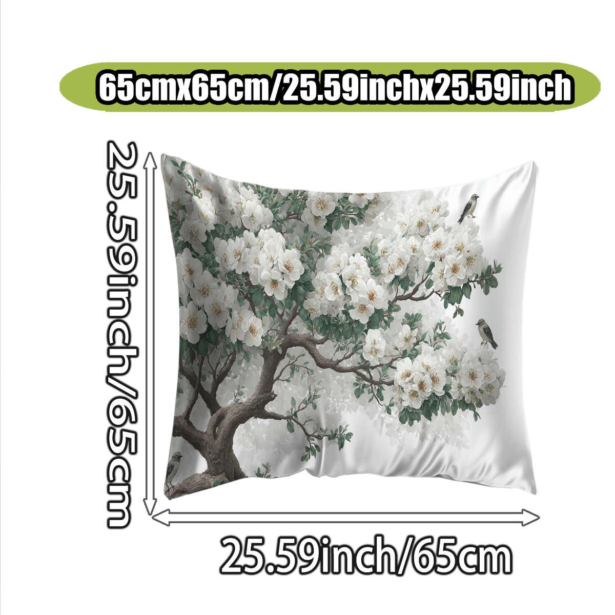 Satin Pillowcase Size 65Cmx65Cm