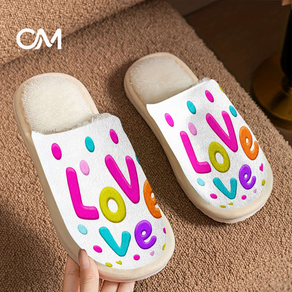 Cotton Slippers Color Color Printing Sizeuk 7.5-8