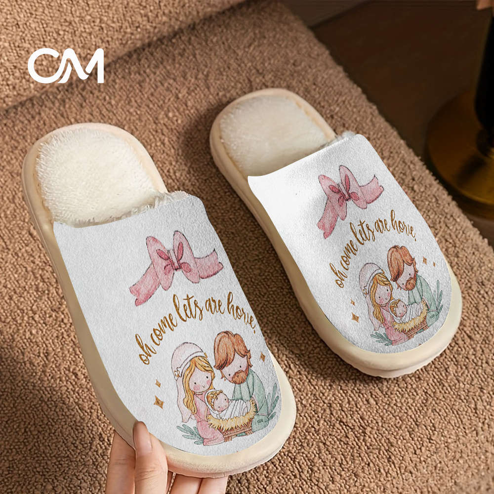 Cotton Slippers Color Color Printing Sizeuk 2.5-3