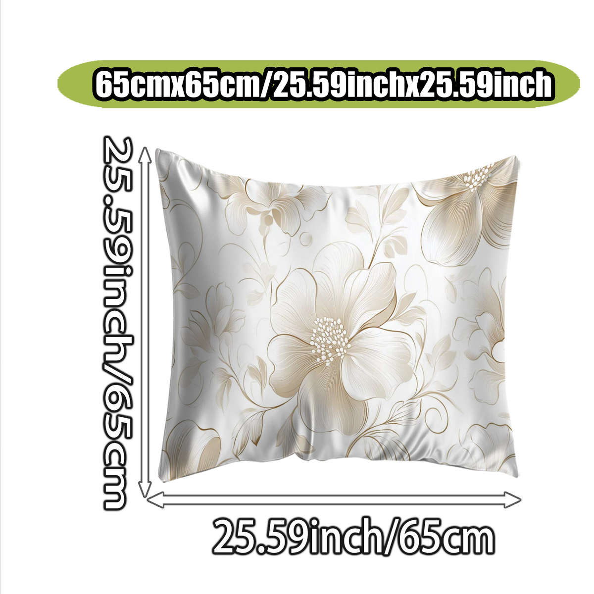 Satin Pillowcase Size 65Cmx65Cm