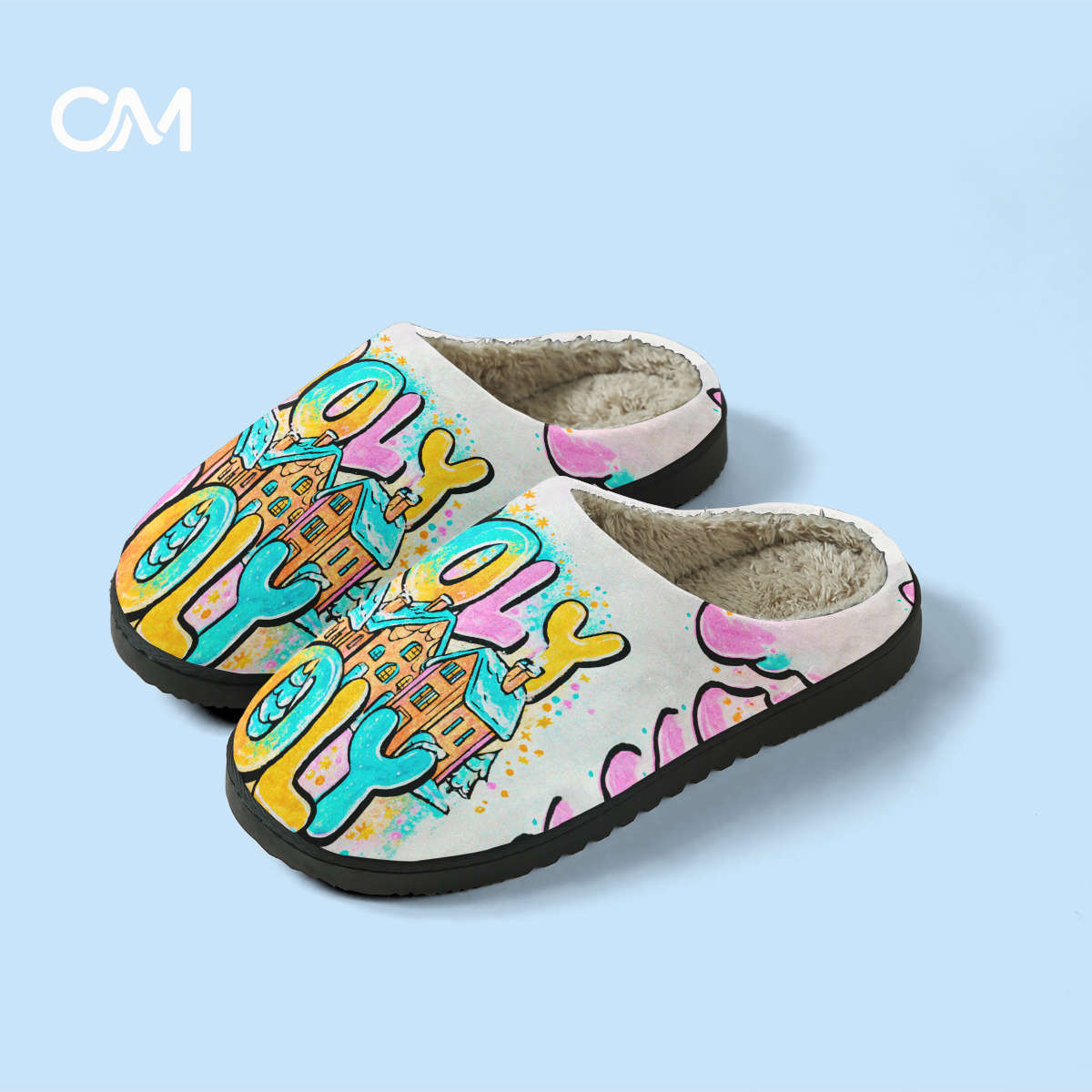 Cotton Slippers Color Color Printing Sizeuk 5.5-6