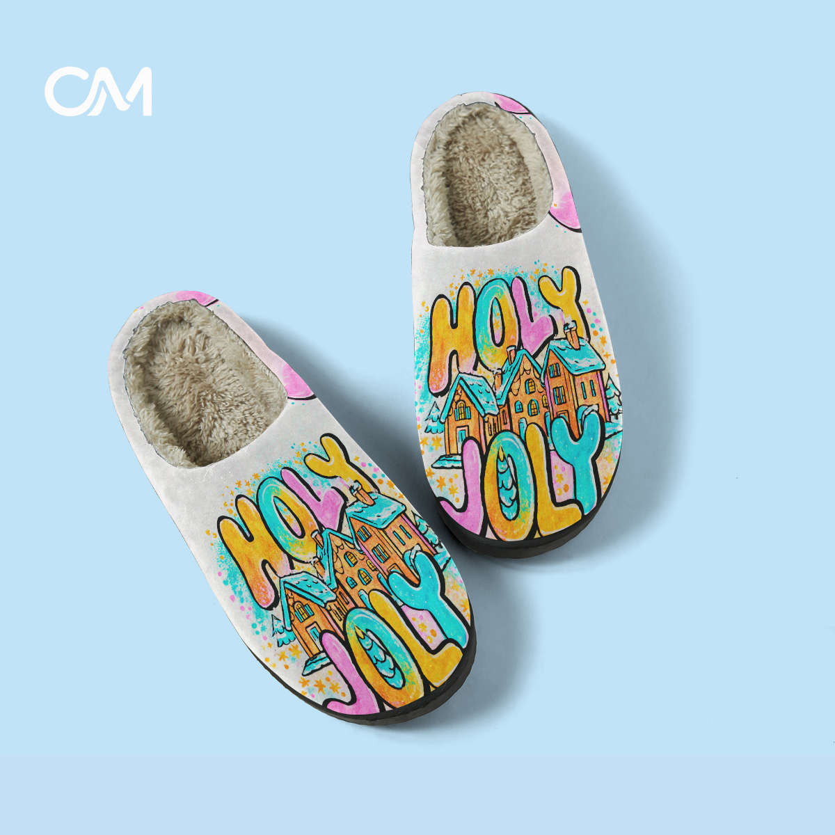 Cotton Slippers Color Color Printing Sizeuk 5.5-6