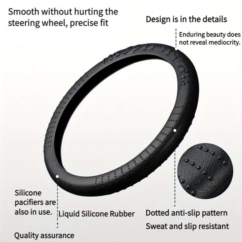 Car Steering Wheel Cover Black