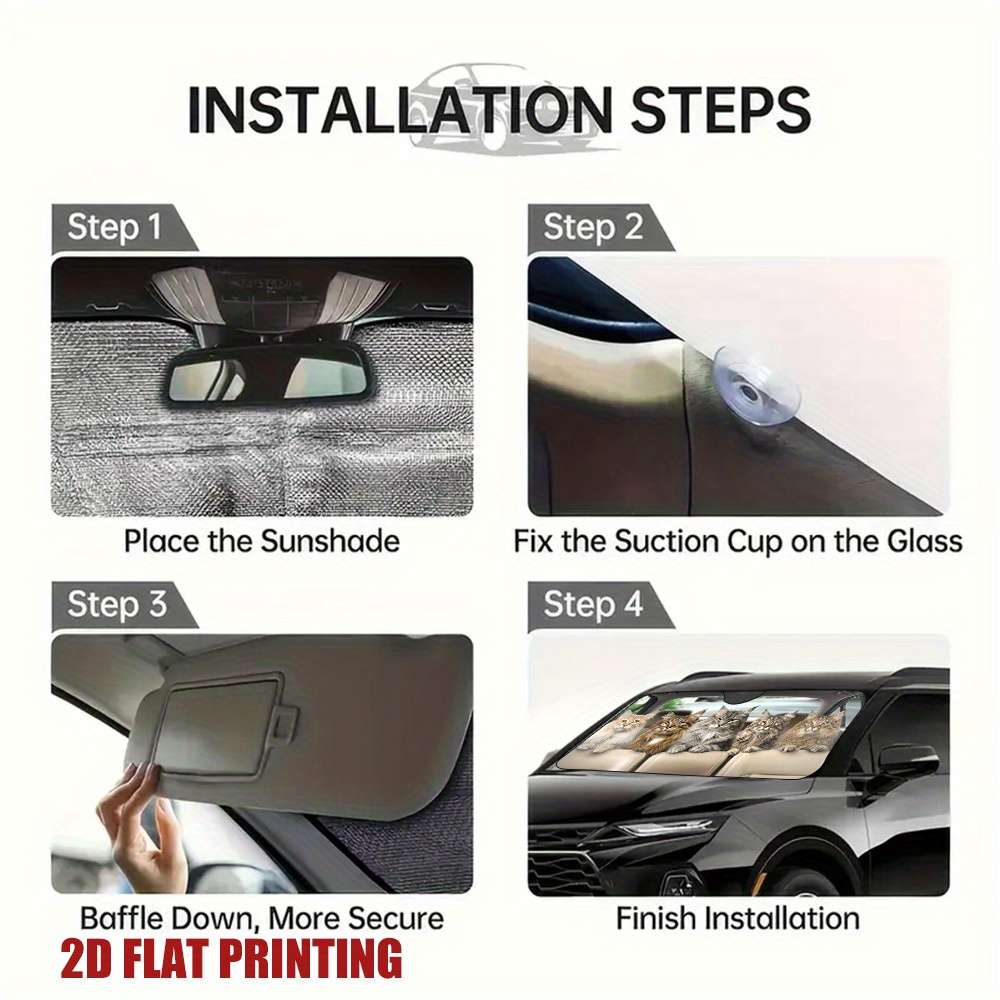 Car Sun Shades Size 130 X70Cm
