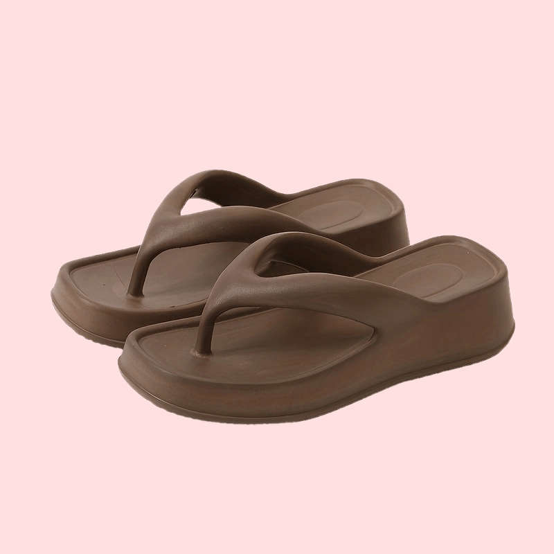 Ladies Summer Flip Flops Black Uk 4.5-5