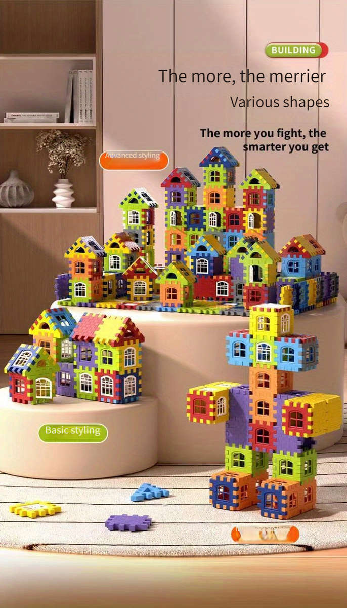 Building Toy Architectural Model Toy Set Quantity Bag: 100 Pieces