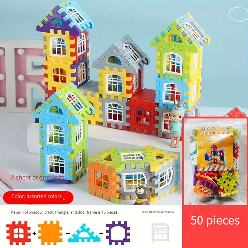 Building Toy Architectural Model Toy Set Quantity Bag: 100 Pieces