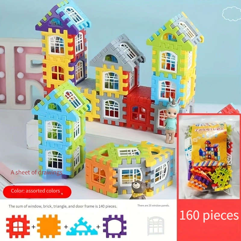 Building Toy Architectural Model Toy Set Quantity Bag: 100 Pieces
