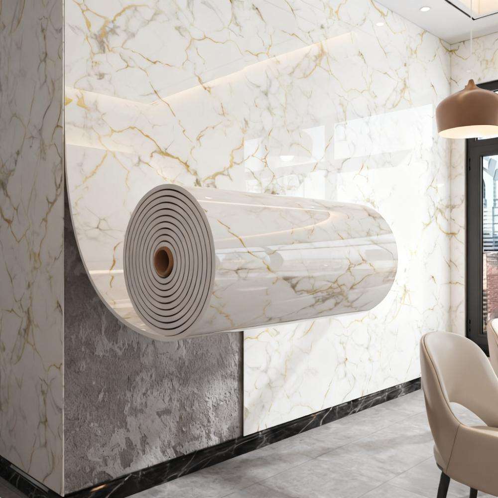 Wall Stickers Color Bright Porcelain White Wallpaper 60Cm*10M Modelc1021252