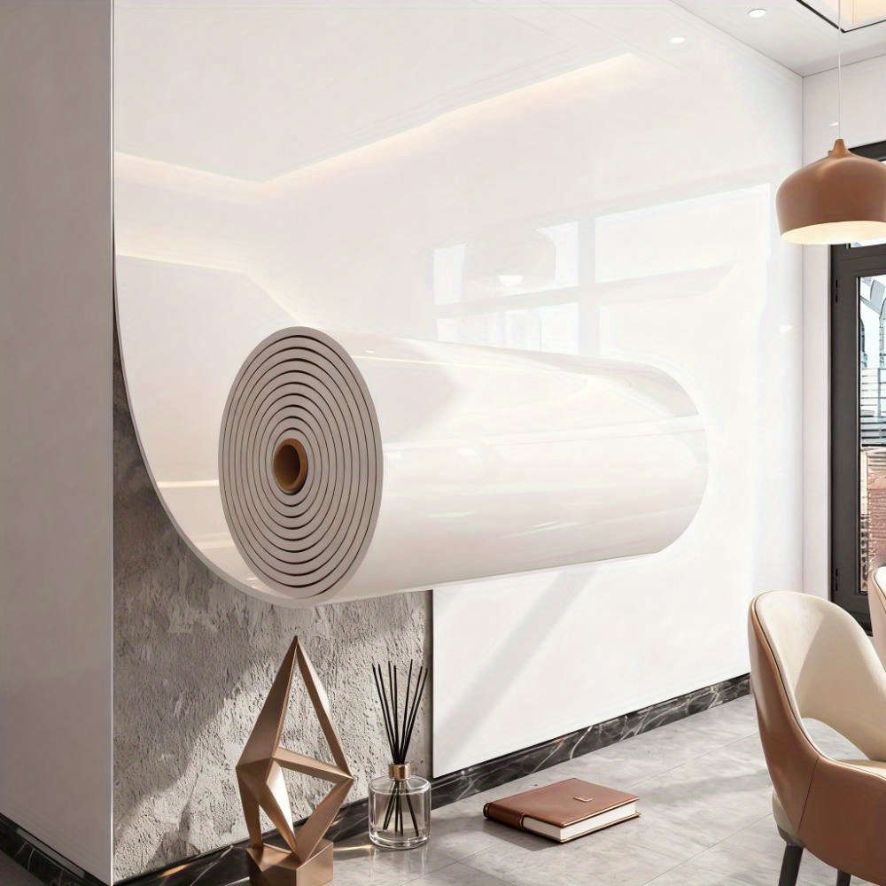 Wall Stickers Color Bright Porcelain White Wallpaper 60Cm*10M Modelc1021252