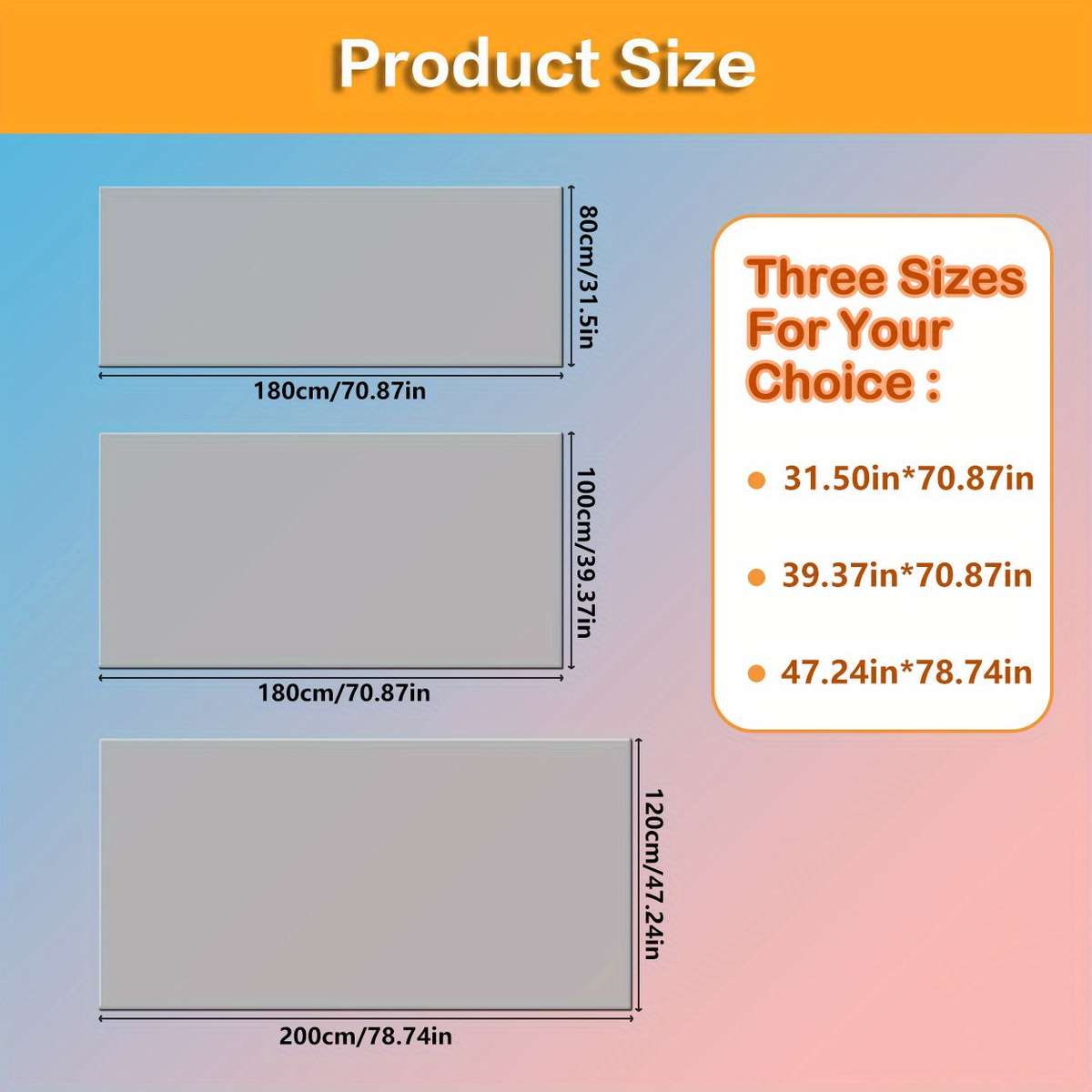Yoga Mat 47.24*78.74In120*200Cm