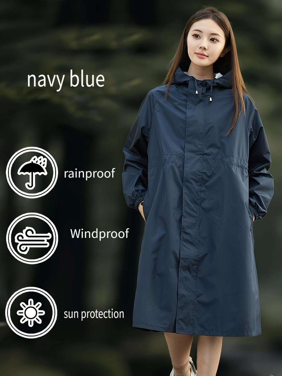 Raincoat Light Blue Size Asian M