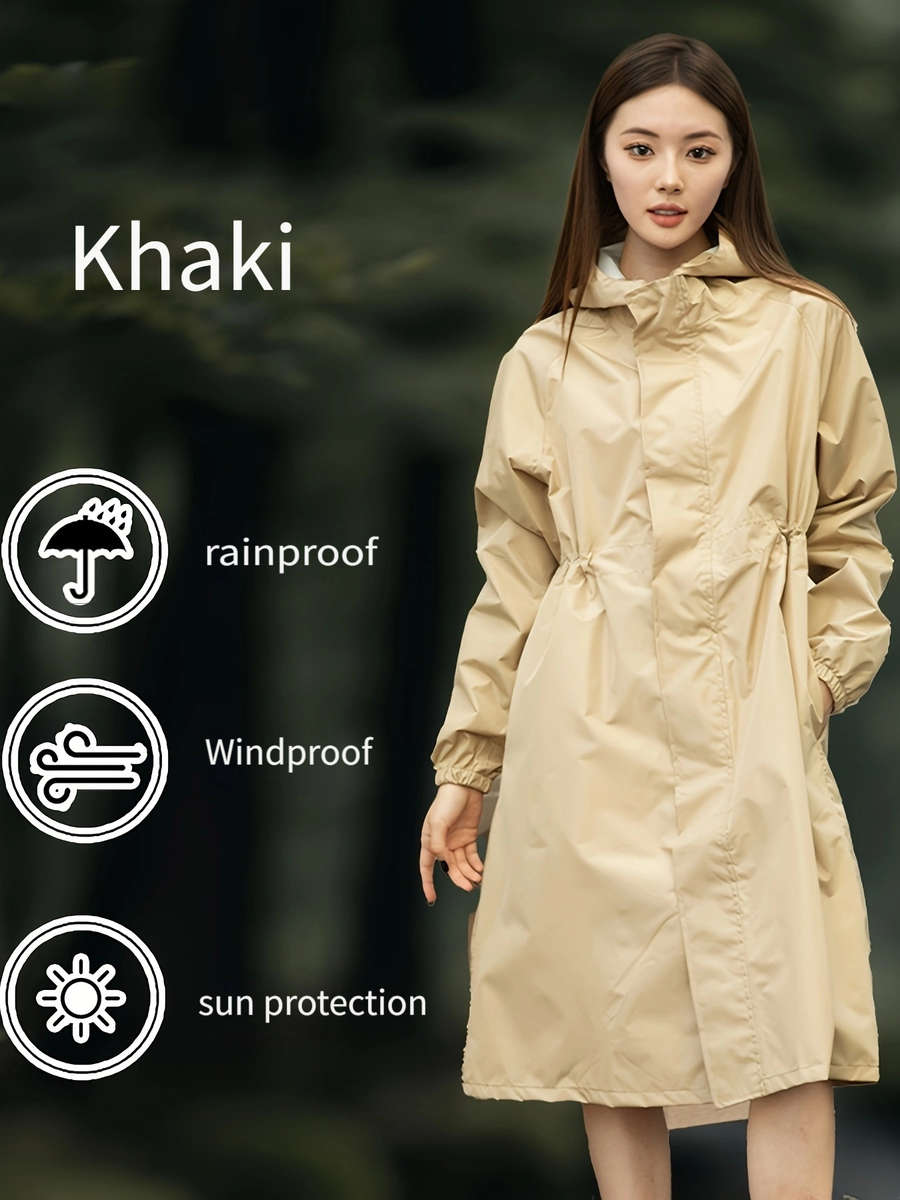 Raincoat Light Blue Size Asian M
