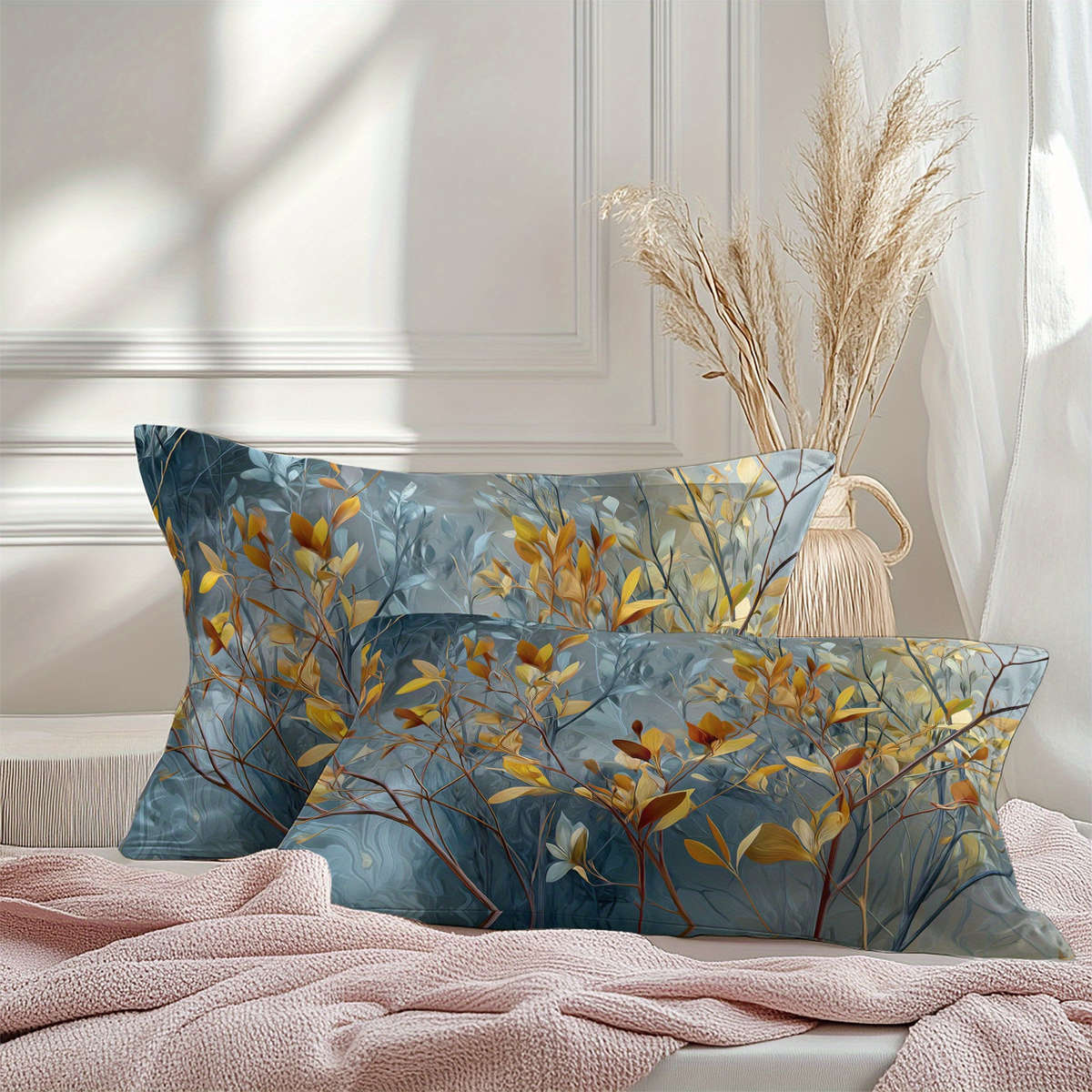 Satin Pillowcase Color Polychrome Size50Cm*70Cm