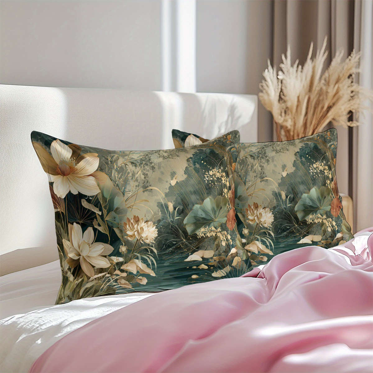 Satin Pillowcase Color Polychrome Size50Cm*75Cm