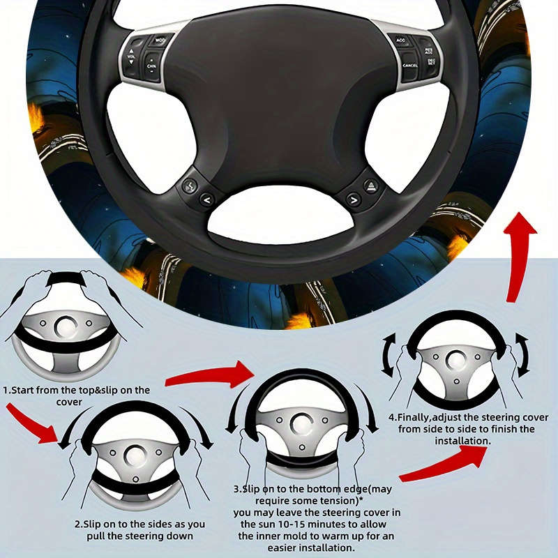 Car Steering Wheel Cover One Size