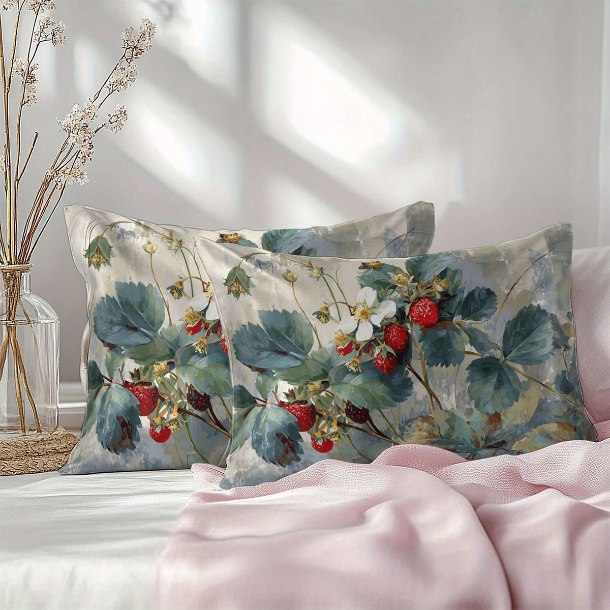Satin Pillowcase Color Polychrome Size50Cm*75Cm