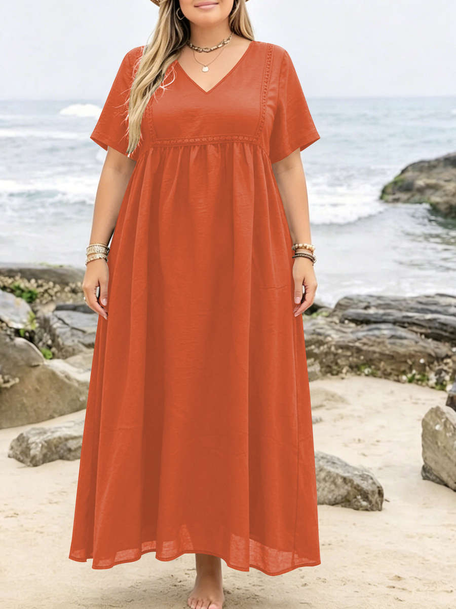 Women S Dress Color Red Size Plus 5Xl