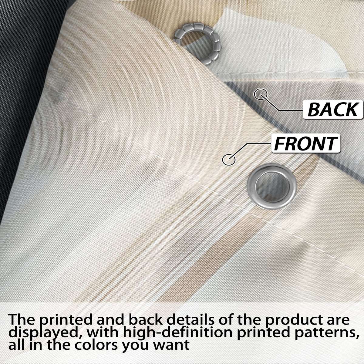 Waterproof Shower Curtain Color Printing Size 90X180Cm