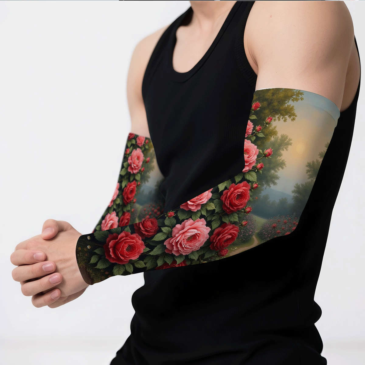 Sunscreen Sleeves Color Floral Printing