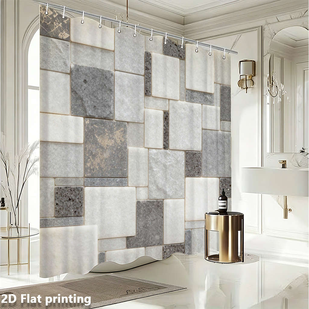 Waterproof Shower Curtain Size 150*150Cm