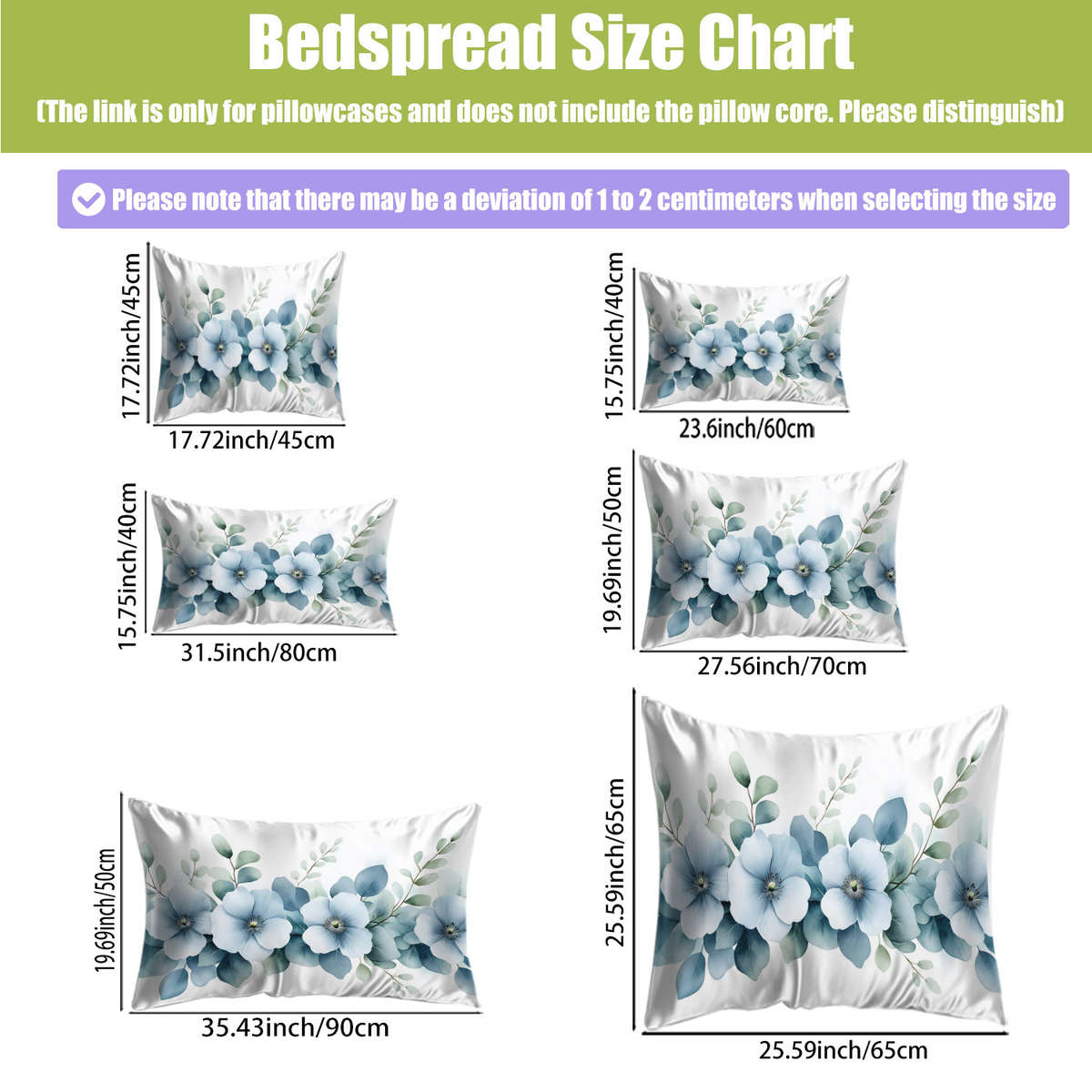 Satin Pillowcase Size 40*60Cm15.7*23.6In