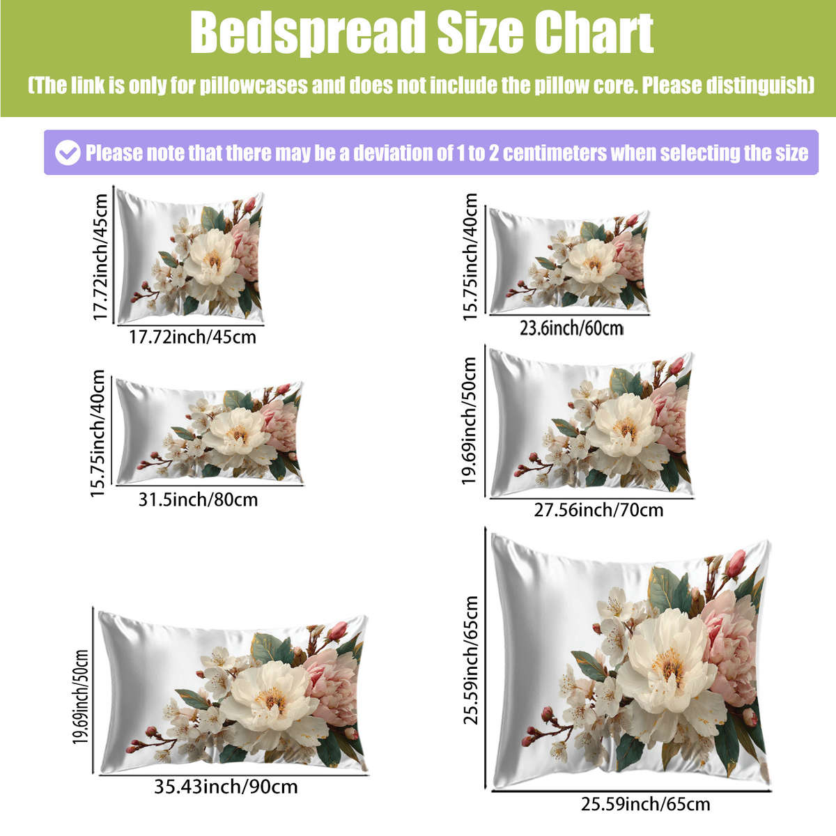 Satin Pillowcase Size 40*60Cm15.7*23.6In