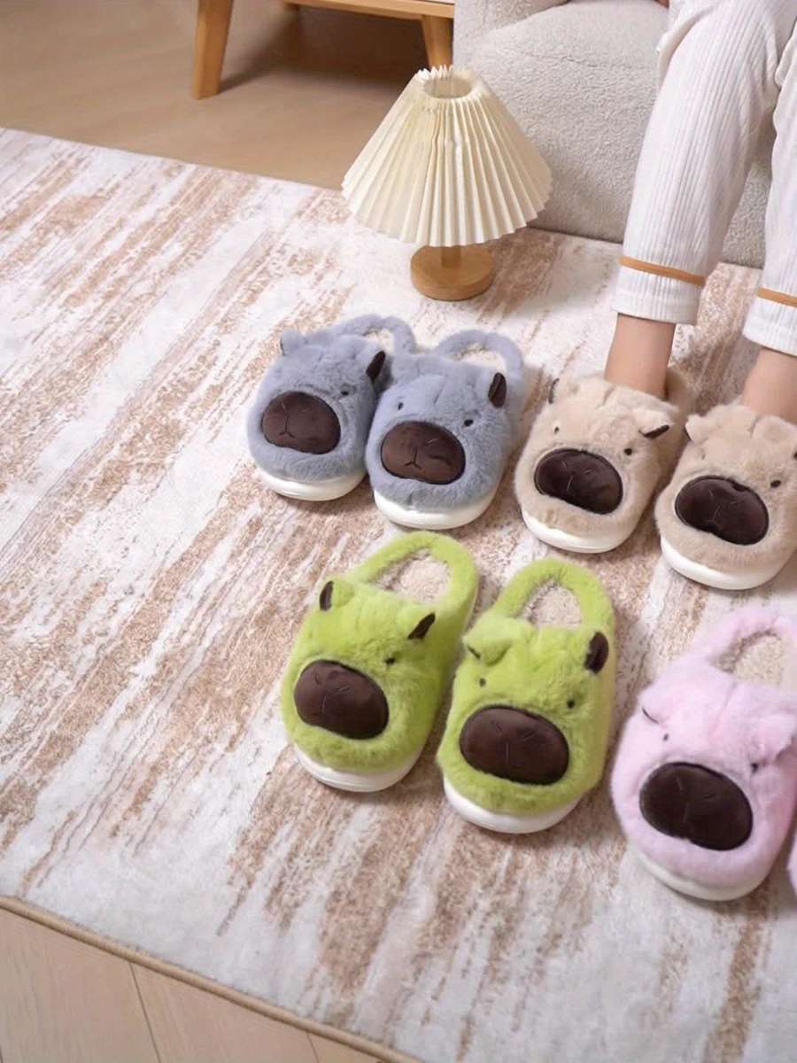 Cotton Slippers Color Light Brown1 Sizeuk 6.5-7