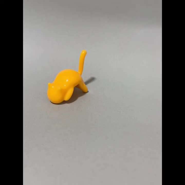 Cute Cat Desktop Hanger Cat Shaped Adhesive Hanger In 3 Colors color 1pc Yellow