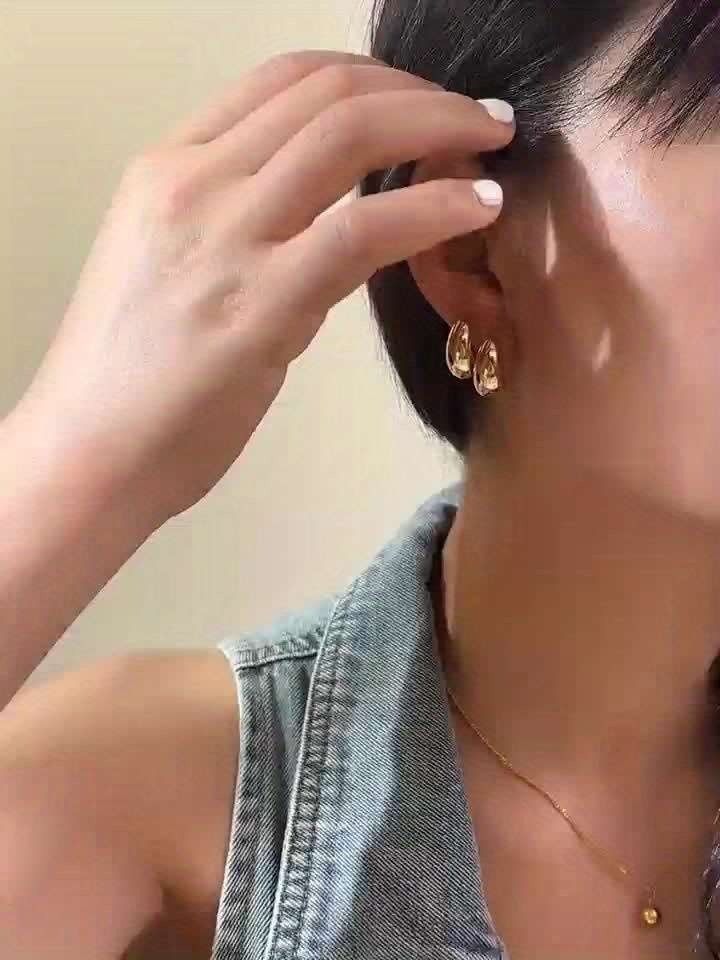 Women S Earrings Color 2Pcs Silvery