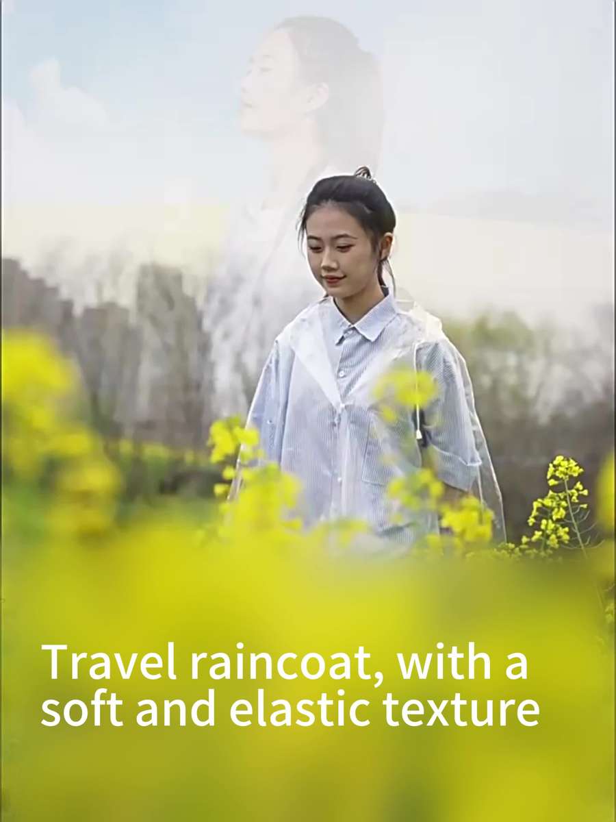 Raincoat Transparent Size Uk S