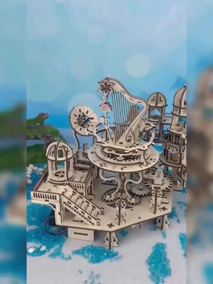 3D Building Model Puzzle Set Applicable People Adult Add