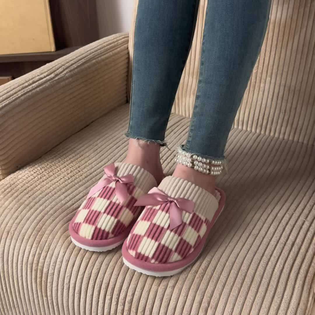 Cotton Slippers Color Grey Sizeuk 6.5-7