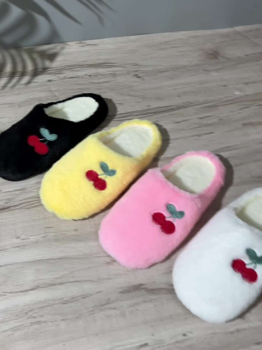 Cotton Slippers Color Bright Yellow Sizeuk 6.5-7