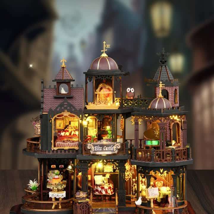 3D Building Model Puzzle Set Style Edinsburgh