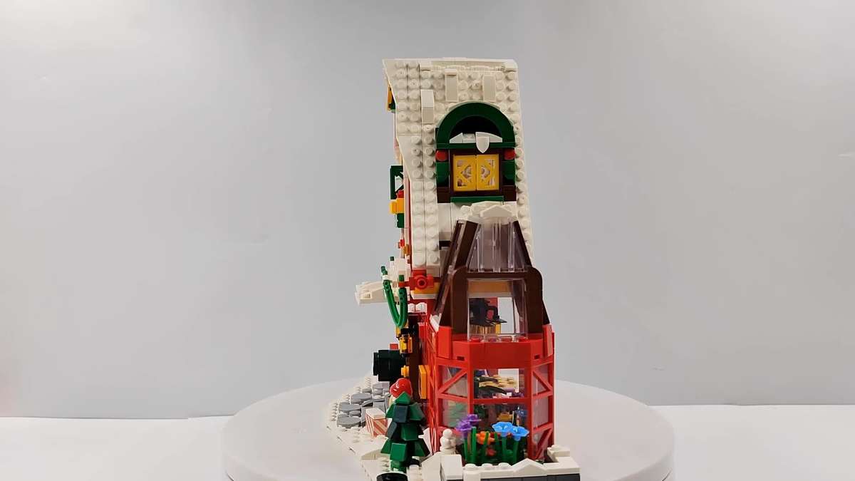 Building Toy Architectural Model Toy Set Style Holiday Season House Blocks