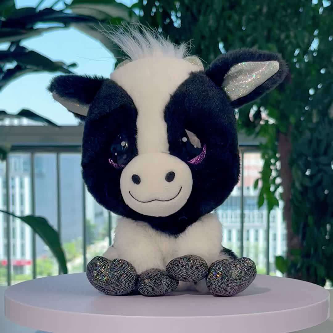 Plush Toyss color White And Black size 19.99 cm