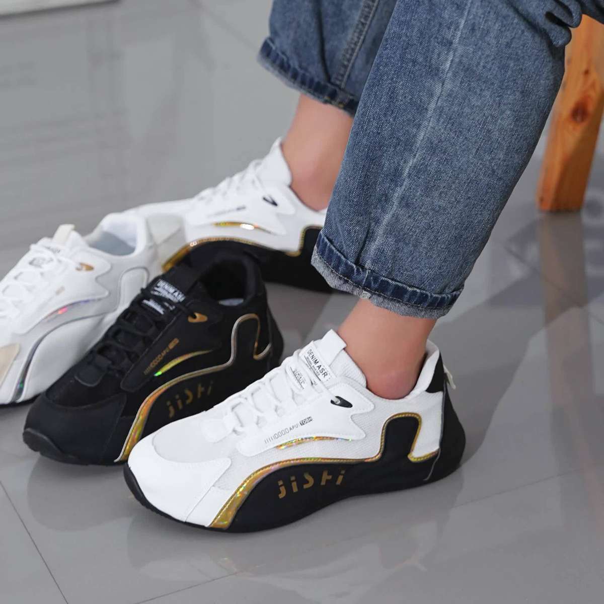 Women S Sneakers Color Black Sizeuk 9.5