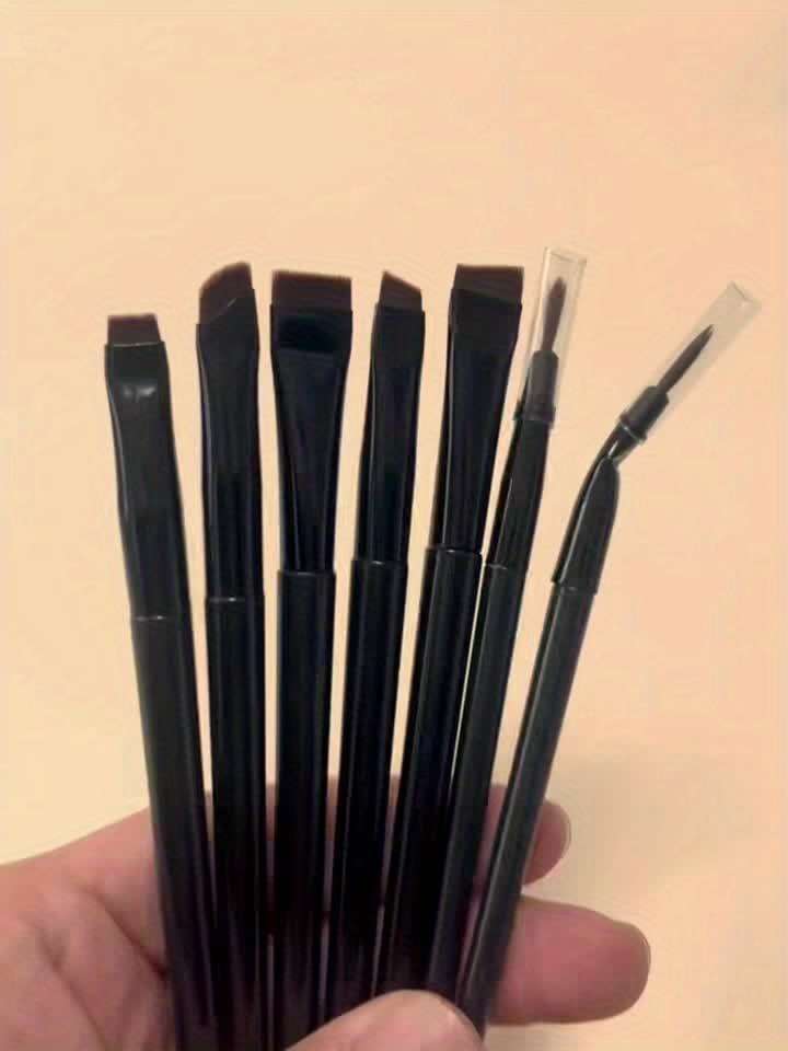 Makeup Brush Set Color 7Pcs All Black