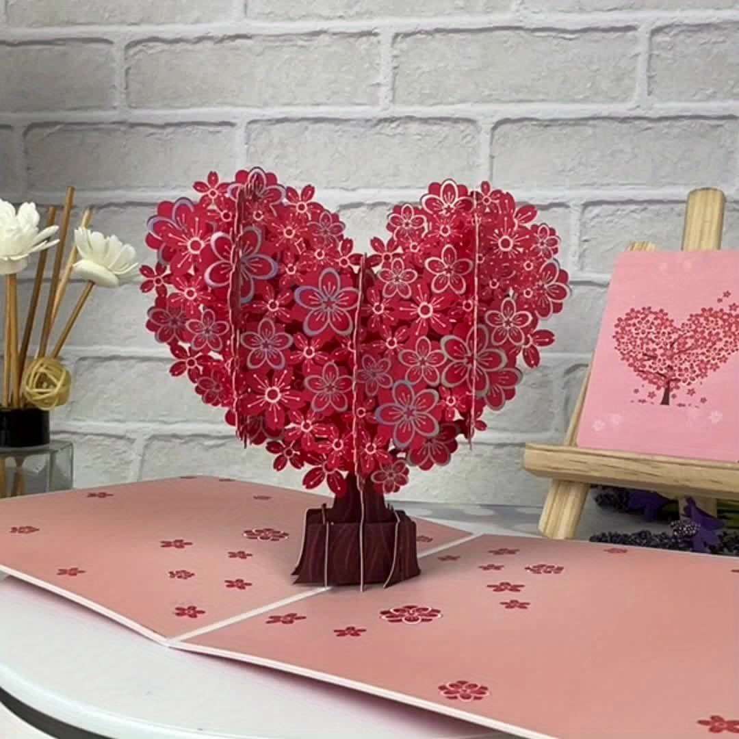 Greeting Cards Items Silvery Love Tree