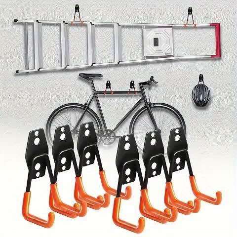 2Pack Garage Hook Storage Rack Wall Mounted Power And Quantity 2Pcs Screw Pack Included