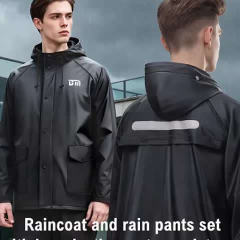 Raincoat Black Size 3Xl