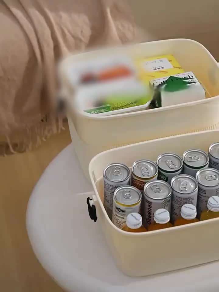 Antibacterial Box 3Pcs Medium Lidtype Rotating Buckle