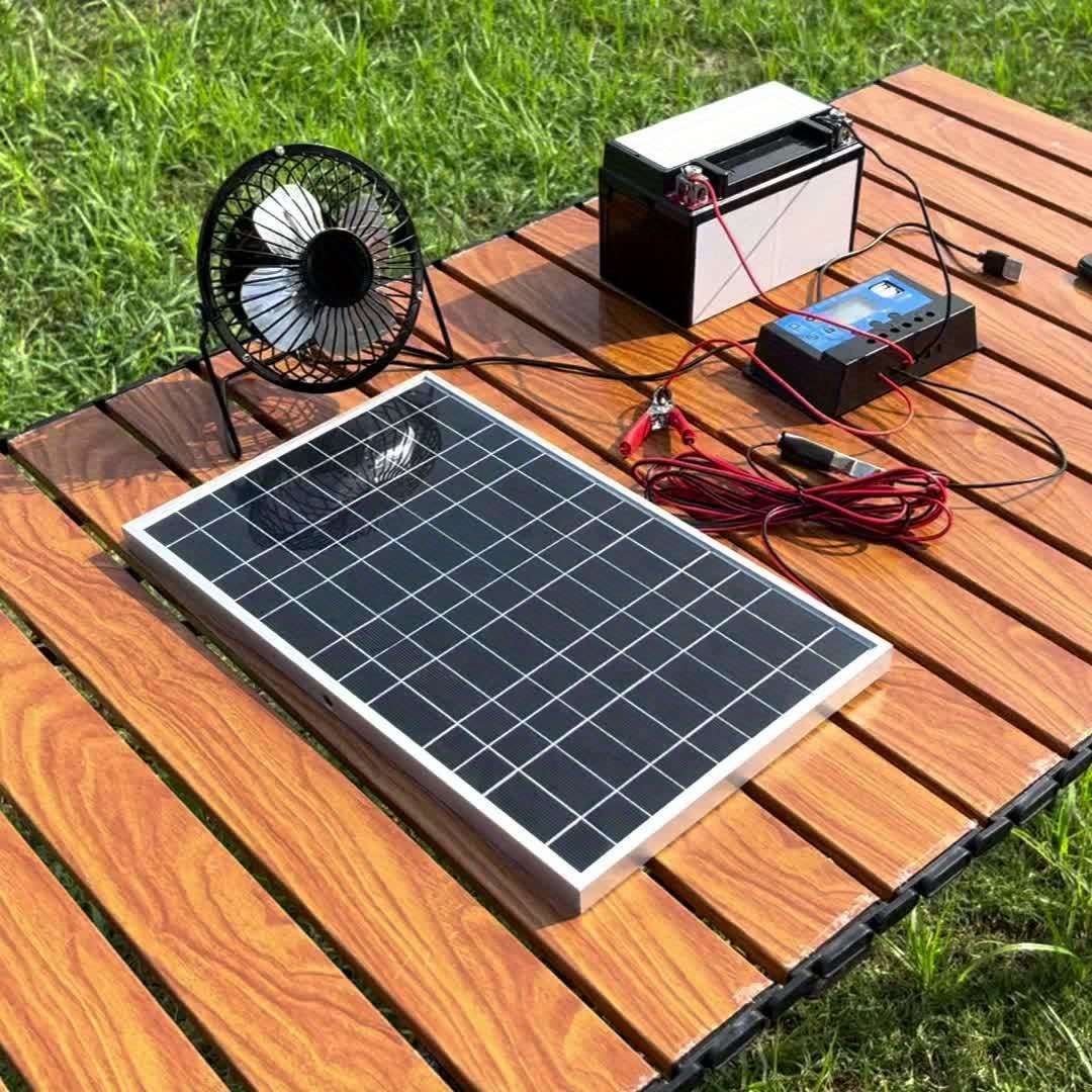 Solar Panel 2Pcs Solar Panel Add 2Pcs 100A Controller