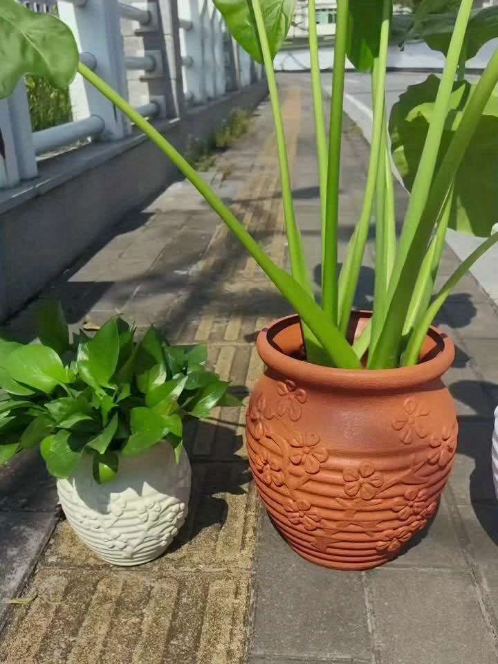 Flowerpot Model Brown Plum Large
