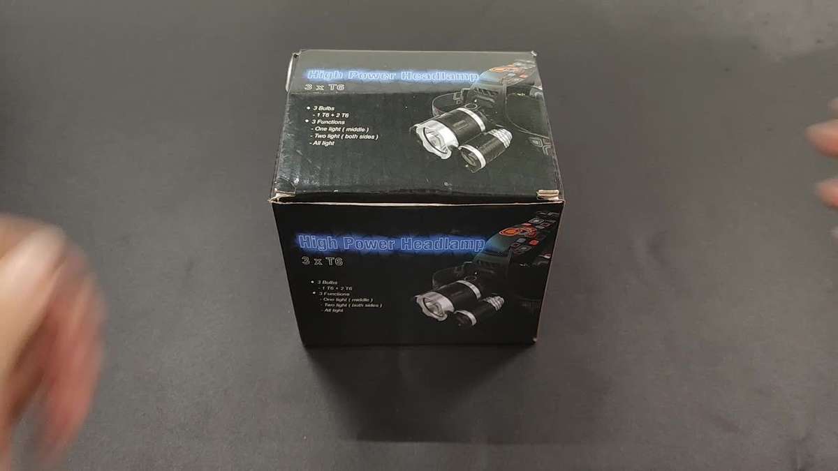 Headlamp Color White Headlight  Battery 2*1200
