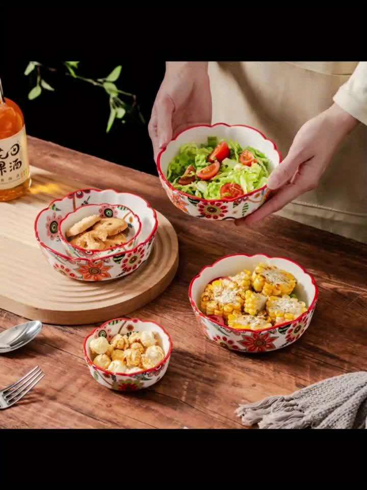 Bowl Capacity Lace 6Inch Snack Fruit Plate 300Ml