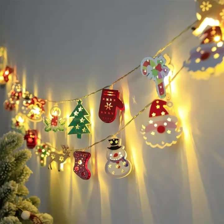 Christmas Lights 10 Christmas Mix And Match Size 3 Meters 20 Light Battery